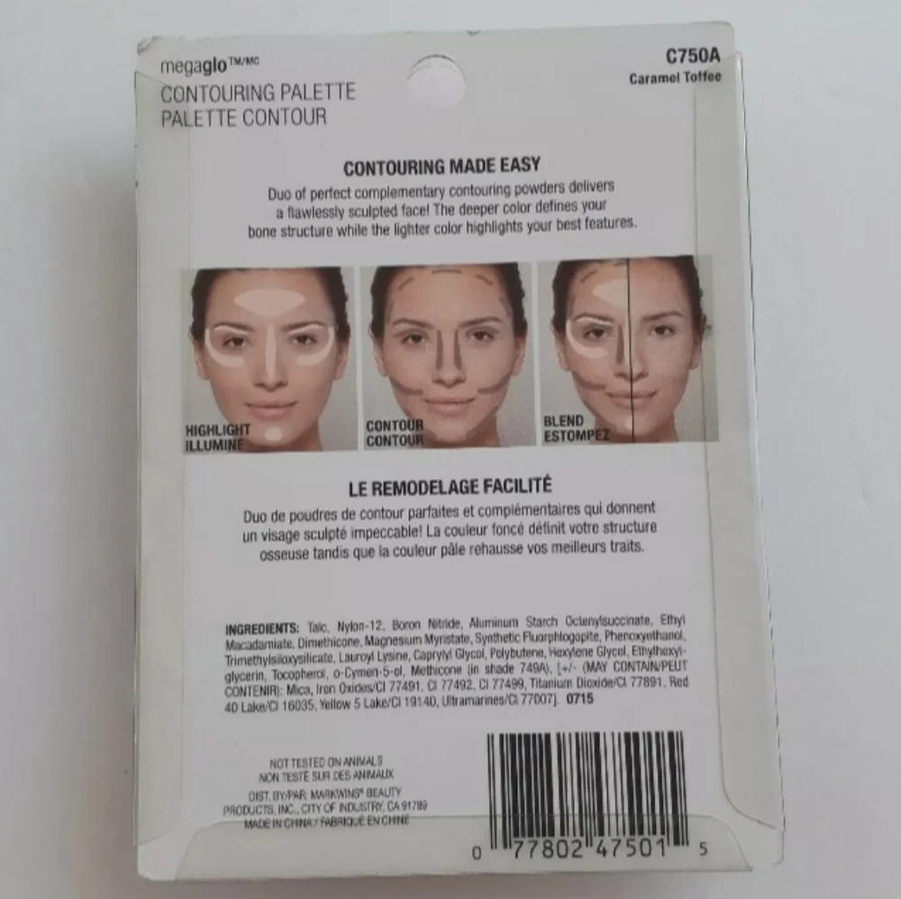 2/$20 Wet n Wild Mega Glo Contouring Palette Contour C750A CARAMEL TOFFEE 0.44Oz